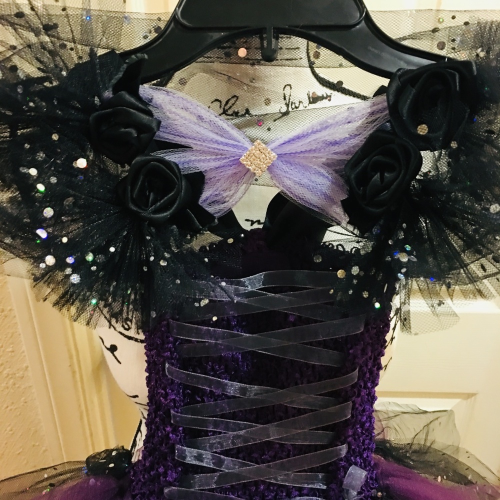 MALEFICENT couture tutu dress/costume - Picture 3 of 7